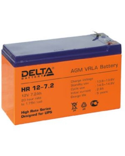 Аккумулятор свинцово-кислотный Delta HR 12-7.2 в Ростове-на-Дону Электротехническое оборудование Pintop.ru
