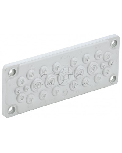 TITAN Ввод кабельный мембр. 25 отв. d=5-26мм IP65 серый IEK (TI-00D-MC-025-65) в Ростове-на-Дону Аксессуары для стоек и шкафов Pintop.ru