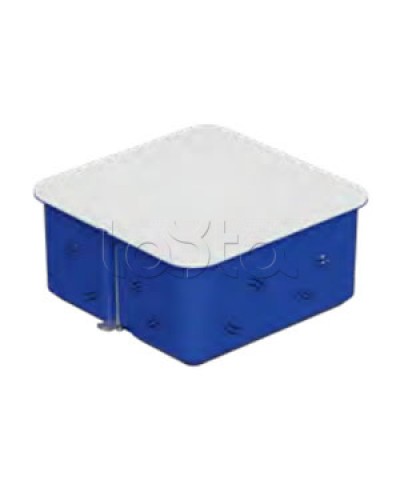 Коробка распред с крышкойдля г/к 100x100х50мм с металл. лапками, синий IP30 (1шт) Экопласт (44667-1) в Ростове-на-Дону Распределительные коробки Pintop.ru