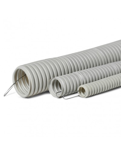 Труба гофр. тяжелая самозатух. ТГТ СЗПВХ 25 мм с зондом (50 м) ПожТехКабель 710-003 в Ростове-на-Дону Труба гофрированная Pintop.ru