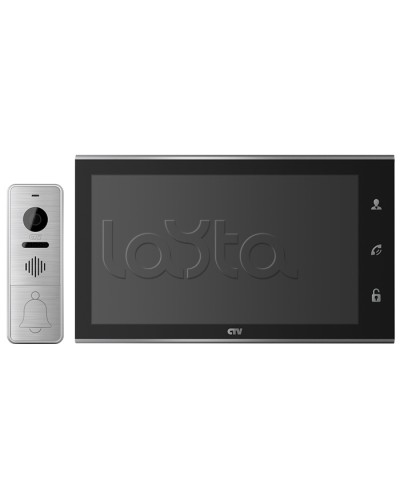 Комплектвидеодомофона CTV-DP4105AHD (черный) в Ростове-на-Дону Комплекты домофонов Pintop.ru