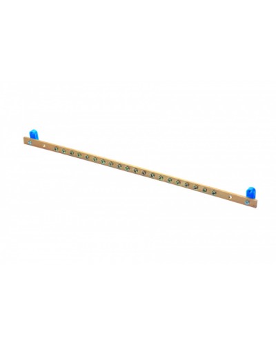 Шина заземления 19 (500 мм), 20 точек, 5 × 15 мм Eurolan 60A-14-11GR в Ростове-на-Дону Аксессуары для стоек и шкафов Pintop.ru