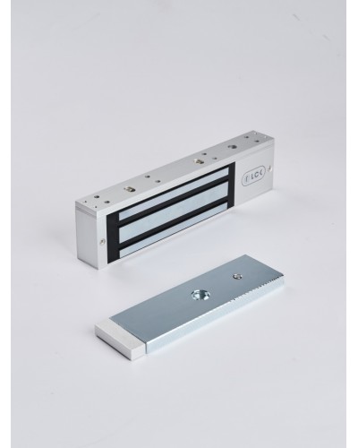 R-Lock RL-EM350-LSS - Электромагнитный замкок, 350кг, DC12/24B, цвет серебристый сатинированный алюминий RAL 7047, два датчика втроены в корпус замка: датчик Холла и магнито-контактный датчик в Ростове-на-Дону Электромагнитные замки Pintop.ru