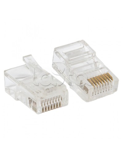 Коннектор RJ-45 TERACOM PRO неэкран. 8P8C 30мкд Cat.5E универсальный (упак.10шт) EKF (TRP-PLUG-5EUTP-10) в Ростове-на-Дону Коннекторы Pintop.ru