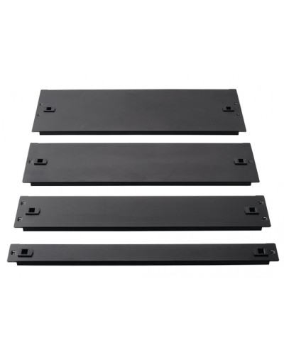 Фальш-панель металлическая 19 2U, быстросъемная, черная LANMASTER LAN-DC-TLMFP-2U в Ростове-на-Дону Аксессуары для стоек и шкафов Pintop.ru