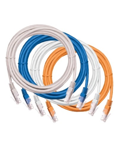 Шнур коммутационный NETLAN U/UTP 4 пары, Кат.5е (Класс D), 100МГц, 2хRJ45/8P8C, T568B, заливной, многожильный, BC (чистая медь), PVC нг(B), белый, 5м, уп-ка 10шт. NETLAN EC-PC4UD55B-BC-PVC-050-WT-10 в Ростове-на-Дону Патчкорды (медные) Pintop.ru