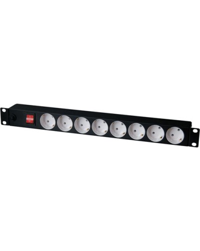 Блок розеток 1U, 8 розеток Schuko с фильтром TLK TLK-RS08MF1-BK в Ростове-на-Дону Блоки розеток Pintop.ru