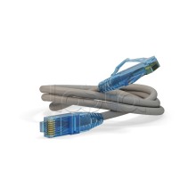 Патч-корд RJ45-RJ45, 4 пары, UTP, кат.6, LSZH (2м) Hyperline PC-LPM-UTP-RJ45-RJ45-C6-2M-LSZH-GY
