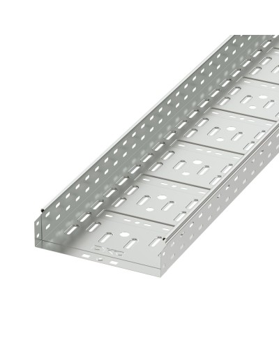 Лоток перфорированный 300х100 L 2000, цинк-ламельный DKC (35334ZL) в Ростове-на-Дону Кабельные лотки Pintop.ru