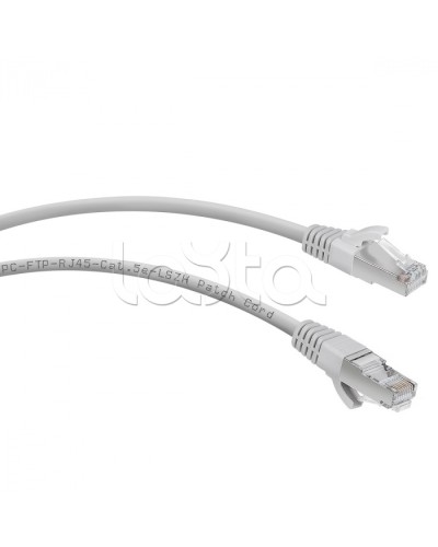 Патч-корд FTP, категория 5е, 1 м, LSZH, экранированный, серый Cabeus PC-FTP-RJ45-Cat.5e-1m-LSZH в Ростове-на-Дону Патчкорды (медные) Pintop.ru