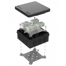 Коробка огнестойкая для о/п двухкомпонентная 60-0303-9005-FR6.0-4-8-Р Е15-Е60 100х100х40 Промрукав (60-0303-9005-FR6.0-4-8-Р)