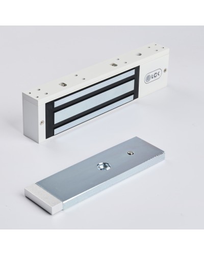 R-Lock RL-EM350-LSW - Электромагнитный замкок, 350кг, DC12/24B, цвет белый, RAL9016(белый), два датчика втроены в корпус замка: датчик Холла и магнито-контактный датчик в Ростове-на-Дону Электромагнитные замки Pintop.ru