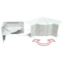 Угол внутренний изменяемый 100x40 с задней стенкой и разделителем для кабель-канала серии ARC-LAN, огнестойкость E15-E110 Экопласт 576114-E110