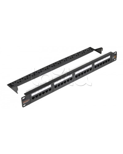 Патч-панель 1U 24 порта RJ45 NIKOMAX (NMC-RP24UE2-1U-BK) в Ростове-на-Дону Патч панель Pintop.ru