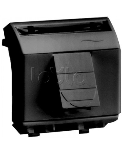 Компьютерная розетка RJ-45, кат.6A 8P8C, Hyperline, Dual IDC: 110&Krone Brava, черн., 2мод DKC 77679N в Ростове-на-Дону Розетки компьютерные и телефонные Pintop.ru