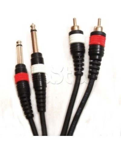 Шнур 2xJack – 2xRCA ROXTON DUL003/1M в Ростове-на-Дону Система оповещения и трансляции Roxton Pintop.ru