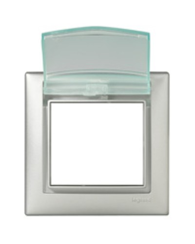 Рамка влагозащищенная Valena IP 44 с крышкой алюминий Legrand 770150 в Ростове-на-Дону Аксессуары для кабель-канала Pintop.ru