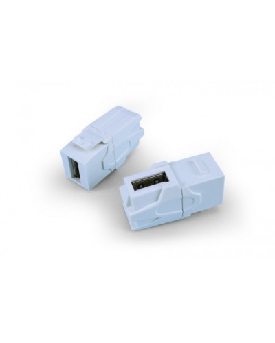 Вставка формата Keystone Jack Hyperline (KJ1-USB-VA3-WH) в Ростове-на-Дону Кроссы оптические Pintop.ru