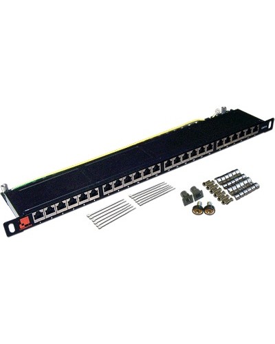 Патч-панель 19, 24 порта RJ-45, категория 6, STP, 0.5U, компактная LANMASTER LAN-PPC24S6 в Ростове-на-Дону Патч панель Pintop.ru