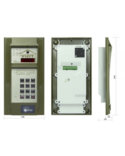 Блок вызова до 200 абонентов Vizit БВД-N201FCP в Ростове-на-Дону Блоки вызова многоабонентные Pintop.ru