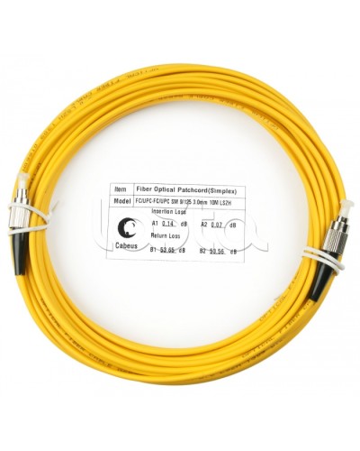 Шнур оптический simplex FC-FC 9/125 sm 10м LSZH Cabeus FOP(s)-9-FC-FC-10m в Ростове-на-Дону Патч-корды оптические Pintop.ru