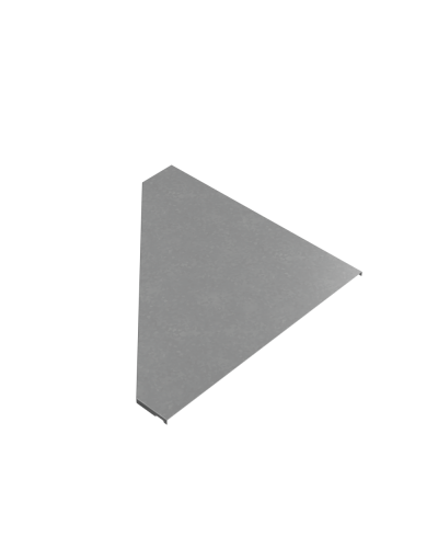 Крышка переходника правого 100-600 мм ПЛЮС INOX304 КМ-Профиль (KPDplus100-600-R INOX304) в Ростове-на-Дону Аксессуары для лотков Pintop.ru