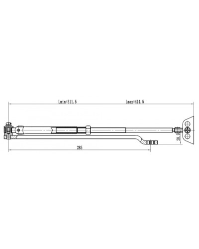 Рычаг удлиненный Vizit Рычаг-503 LONG в Ростове-на-Дону Дополнительное оборудование для СКУД Pintop.ru
