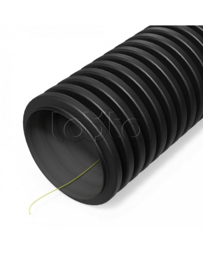 Труба гофр двустенная ПНД гибкая тип 450 (SN29) ст к ультраф с/з черная d40 мм (50м/уп) Промрукав (PR15.0319) в Ростове-на-Дону Труба гофрированная Pintop.ru