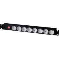 Блок розеток 19" TLK (TLK-RS08M1N-BK)