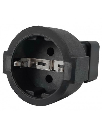 Адаптер переходной, розетка Schuko - вилка C20, 220В, 16А, черный LANMASTER (LAN-PPS/20-BK) в Ростове-на-Дону Проходные адаптеры и розетки оптические Pintop.ru