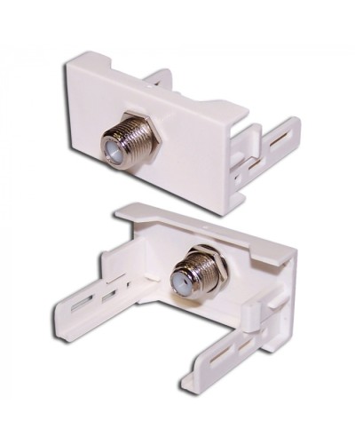 Вставка Mosaic 22.5x45 с RF-адаптером F-81, белая LANMASTER (LAN-WA-LP-RF-WH) в Ростове-на-Дону Коннекторы и разъемы Pintop.ru
