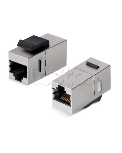 Проходной адаптер Keystone RJ45-RJ45 Cabeus (CA-KJ-8P8C-C6-SH) в Ростове-на-Дону Коннекторы Pintop.ru