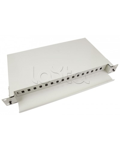 Бокс оптический 19, 1U на 16 SC/2xLC портов Cabeus ODF-19-16-SC в Ростове-на-Дону Кросс оптический Pintop.ru