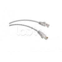 Патч-корд UTP, категория 5e, 0.5 м, LSZH, неэкранированный, серый Cabeus PC-UTP-RJ45-Cat.5e-0.5m-LSZH