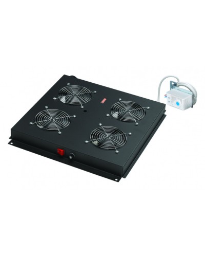 Вентилятор 4-х мод. с мех. терм., со шнуром пит. 1,8м, вилка Shuko, чер. Datarex DR-452411 в Ростове-на-Дону Вентиляторные модули Pintop.ru