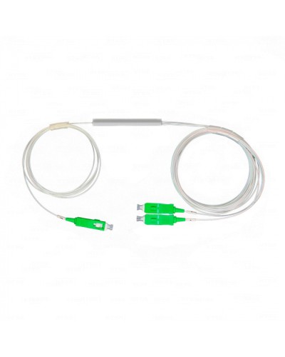 Разветвитель план 1х2 окон SC/APC 9/125 вывод 1,5м буфер 0.9мм 1260/1650 Cabeus (FCT-PLC-1/2-9-SC/A-1.5-0.9) в Ростове-на-Дону Оптические разветвители (сплиттеры) Pintop.ru