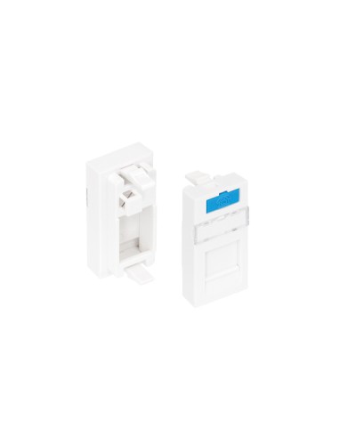 Вставка 22,5x45 KeyStone 1 порт NIKOMAX (NMC-PM1P-PH-WT) в Ростове-на-Дону Аксессуары для кабель-канала Pintop.ru