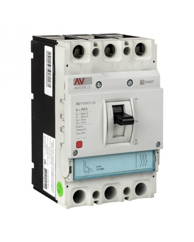 Автоматический выключатель AV POWER-2/3 250А 35kA TR EKF (mccb-23-250-TR-av) в Ростове-на-Дону Электротехническое оборудование Pintop.ru