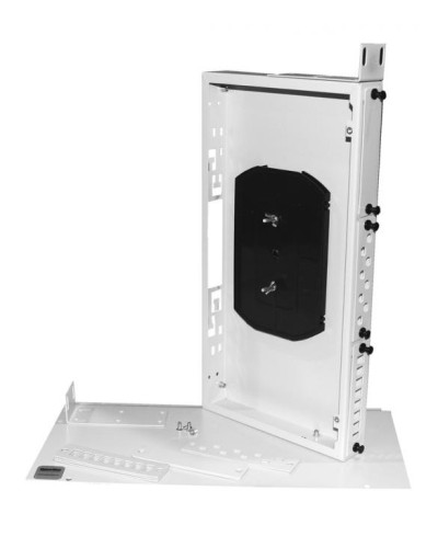 Бокс оптический универсальный 19, от 8 до 24 портов (SC, duplex LC, ST, FC), со сплайс пластиной, без пигтейлов и проходных адаптеров Hyperline FO-19R-1U-3xSLT-W140H42-24UN-GY в Ростове-на-Дону Кросс оптический Pintop.ru