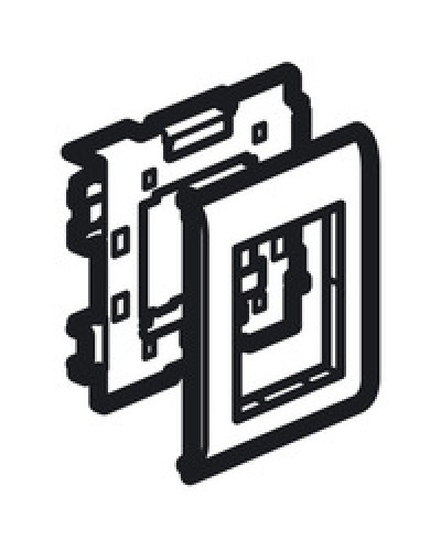 Суппорт Mosaic на 2 модуля 110 мм METRA Legrand (638086) в Ростове-на-Дону Аксессуары для кабель-канала Pintop.ru