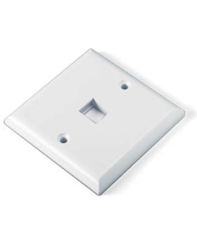 Панель лицевая для 1 вставки Hyperline FP-E-1-WH в Ростове-на-Дону Аксессуары для кабель-канала Pintop.ru