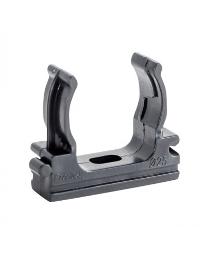 CF25G Держатель (клипса), без галогена, для труб D25мм, цвет чёрный (10шт) Экопласт (41725-10HF-BL) в Ростове-на-Дону Держатели, клипсы, скобы Pintop.ru