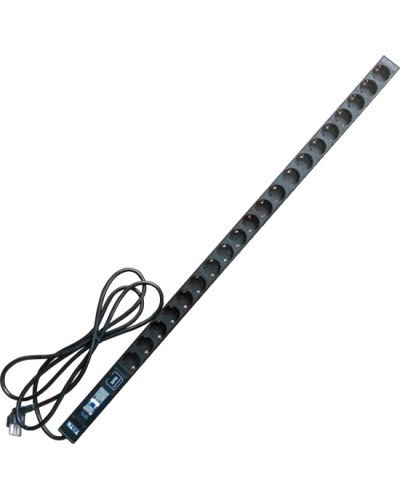 Блок розеток вертикальный 20xSchuko, 250V, 16A, шнур 3 метра, вилка Schuko TWT TWT-PDV-20GS-GP в Ростове-на-Дону Блоки розеток Pintop.ru