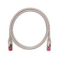 Шнур коммутационный 2хRJ45/8P8C S/FTP кат.6A (NMC-PC4SA55B-030-GY) NIKOMAX (3 м)