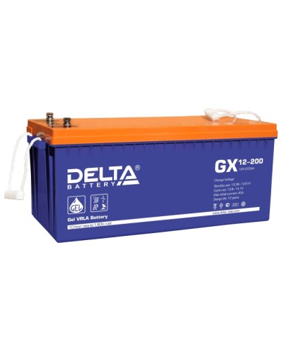 Аккумулятор свинцово-кислотный Delta GX 12-200 в Ростове-на-Дону Электротехническое оборудование Pintop.ru