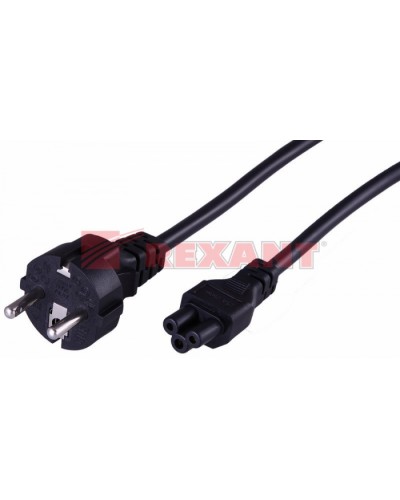 Шнур сетевой Евро 3х0.75мм² 1.8М (PVC) (с заземлением) (ноутбук) (10шт/уп) REXANT 11-1151 в Ростове-на-Дону Патч-корды и пигтейлы Pintop.ru