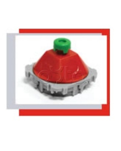 Купол 45 гр. для потолочной коробки под заливки в бетон (красный) Экопласт 44606 в Ростове-на-Дону Аксессуары для лотков Pintop.ru