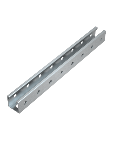 Страт-профиль 41х41 L2800 мм s:1,5 (тройная перфорация) HD КМ-Профиль (STP41-41-2800 3P HD) в Ростове-на-Дону Аксессуары для лотков Pintop.ru