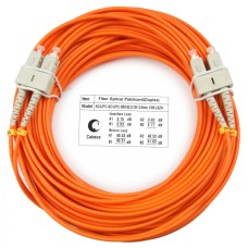Шнур оптический duplex SC-SC 62,5/125 mm 15м LSZH Cabeus FOP-62-SC-SC-15m