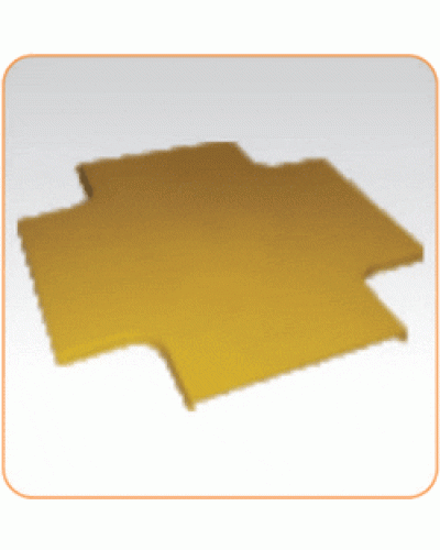 Крышка Х-соединителя оптического лотка 120 мм, желтая LANMASTER LAN-OT240-XTC в Ростове-на-Дону Аксессуары для кабель-канала Pintop.ru